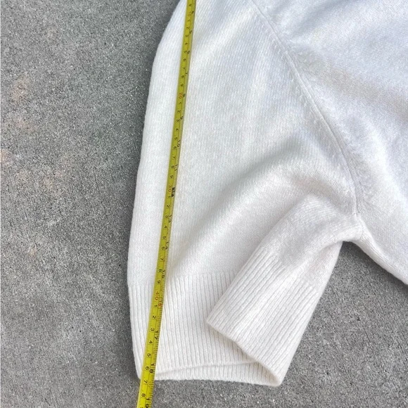 Vince Camuto Cream Short Sleeve Office Sweater Timeless NWT Nordstrom Capsule XL - Picture 7 of 12